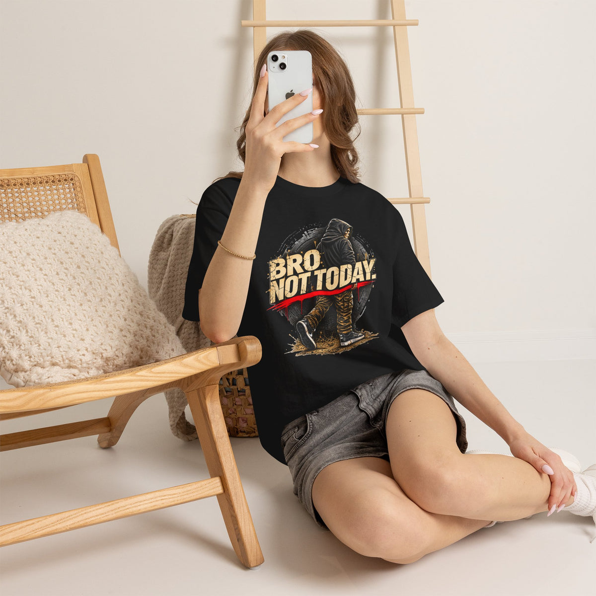Bro Not Today Warrior Graphic T-Shirt