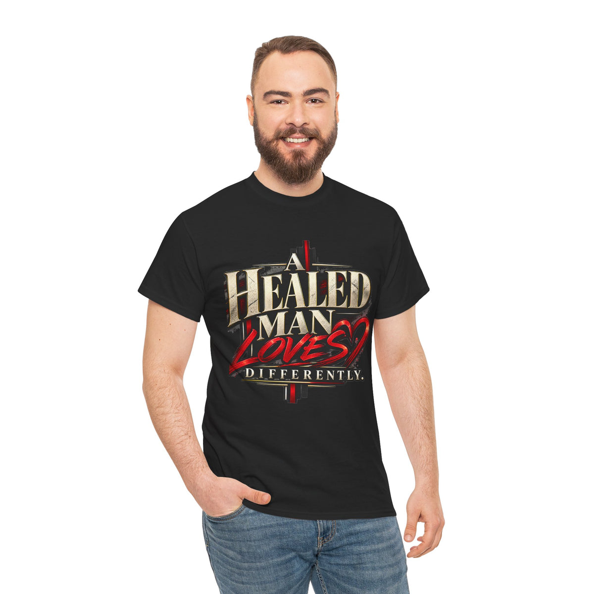 A Healed Man Loves Differently Inspirational T-Shirt